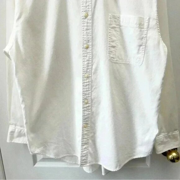 Northern Spirit Men’s Button Down Shirt Cotton Long Sleeve Classic White Medium - Picture 5 of 15